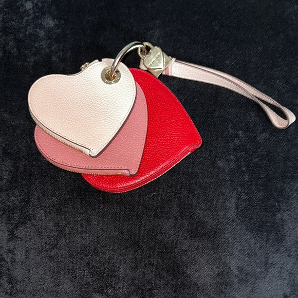 Michael Khors Heart-Shaped Wristlet Trio - Red, Pink, Cream - Picture 1 of 13